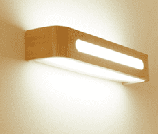 燈 燈具 壁燈 30CM 過道燈 日式 LED 實木壁燈北歐原木樓梯過道床頭臥室燈衛生間化妝鏡前燈