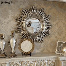 鏡子 大號裝飾鏡 掛鏡 創意鏡子 玄關鏡壁爐鏡歐式裝飾鏡百搭過道裝飾壁挂鏡子 壁掛背景墻裝飾鏡子