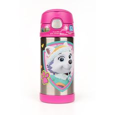 【美國膳魔師THERMOS】汪汪隊女孩 迪士尼不鏽鋼吸管水壺355ML