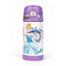 【美國膳魔師THERMOS】迪士尼公主紫色款 迪士尼不鏽鋼吸管水壺355ML