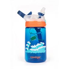 美國Contigo Gizmo 兒童卡通水壺吸管杯414ml(鯊魚款)