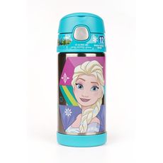 【美國膳魔師THERMOS】冰雪奇緣 迪士尼不鏽鋼吸管水壺355ML