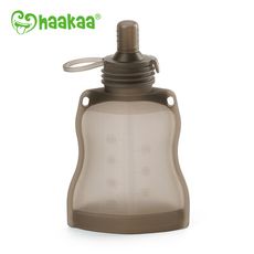 haakaa矽膠吸管美味袋130ml(可裝飲料/果泥/嬰兒食品)