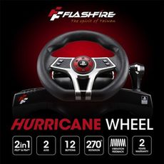 富雷迅 FlashFire 颶風之翼 ES500R  PS4/PS3/PC賽車方向盤