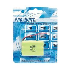 PRO-WATT  P14-1 萬用接頭 無線電話電池3.6V 800mah (尺寸: AAA*3)