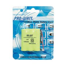 PRO-WATT 萬用接頭 無線電話電池3.6V 1300mah(P100)