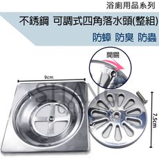 【吾告熊生活狂】專利型正品 台灣製 (整組)不鏽鋼排水口通用型防蟑濾網 可調上蓋 落水頭