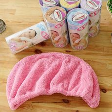 【米夢家居】台灣製造-水乾乾SUMEASY開纖吸水紗-快乾護髮浴帽(粉色)