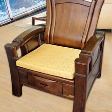 【凱蕾絲帝】台灣製造-高支撐記憶聚合緹花坐墊/沙發墊/實木椅墊54x56cm-富貴金