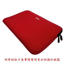【Casepax包包王子】潛水衣料電腦保護袋11.6 吋, 紅色