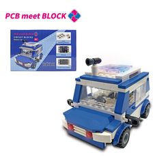 【PCB meet BLOCK】電路積木Police Car 警車積木組(益智積木)