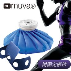 muva寬口徑運動水袋9吋(附固定綁帶)(熱敷袋/溫敷/冰敷/冰袋/熱水袋/溫熱舒緩)