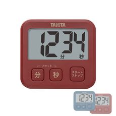 TANITA電子計時器TD-408(烹飪鬧鐘/倒數定時/碼錶/70db大音量/磁吸/吊掛)