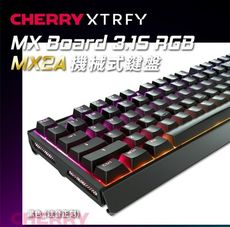 德國工藝 Cherry MX Board 3.1S MX2A RGB(黑正刻) (銀軸/紅軸/茶軸)