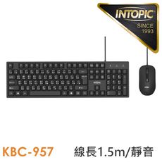 INTOPIC 廣鼎 USB有線鍵盤滑鼠組(KBC-957)