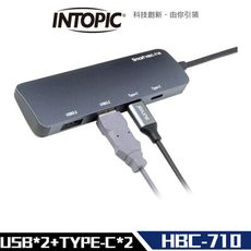 Intopic 廣鼎  HBC-710 USB3.2 Type-C 4埠 USB 高速集線器 HUB