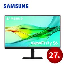 SAMSUNG 27吋ViewFinity S6 QHD 高解析度平面顯示器 S27D606UAC