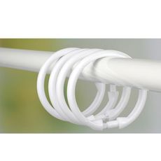 O型掛勾 白色圓型 掛鈎 大掛勾 12個/組 粗桿用 浴簾 窗簾 門簾 隔間簾