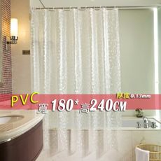 防水浴簾 PVC加厚馬賽克 寬180x高240 180*240 附掛勾隔間簾阻擋冷暖氣外洩