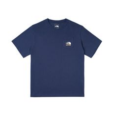 The North Face 中性 LOGO短袖棉T AP《海軍藍》88G4/登山/露營/純棉/短T