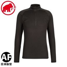 MAMMUT 長毛象 男 Performance Thermal Zip AF長袖保暖排汗衣《黑》1