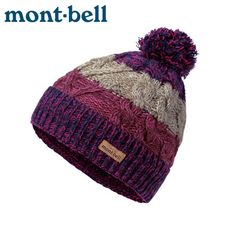 Mont-Bell 日本 CABLE KNIT WATCH CAP保暖帽《紫》1118583/針織帽