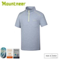 Mountneer 山林 男 膠原蛋白排汗衣《淺藍》31P61/T恤/短袖上衣/排汗衣