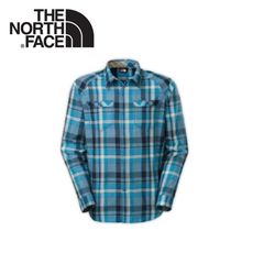 The North Face 男 抗UV法蘭格紋襯衫《潛水藍》C750-N6Q/休閒上衣/休閒衫/牛