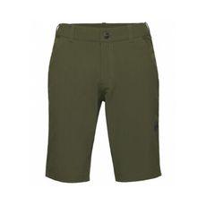 MAMMUT 長毛象 男 Hiking V Shorts 防曬彈性健行短褲《深沼澤綠》1023-01
