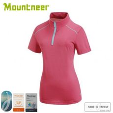 Mountneer 山林 女 膠原蛋白排汗衣《深桃紅》31P62/T恤/短袖上衣/排汗衣