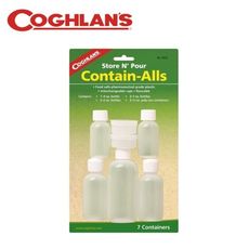 COGHLANS 加拿大  旅行瓶罐組 七件組 美容保養/盥洗/調味料/分裝瓶./登山/露營/852