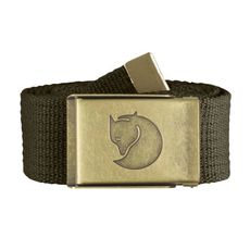 Fjallraven 小狐狸 Canvas Brass Belt 4cm帆布皮帶《深橄欖》F7729