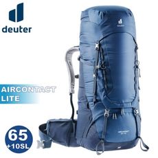 Deuter 德國 AIRCONTACT LITE 65+10SL 拔熱式透氣背包《藍》332052