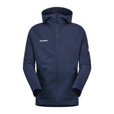 MAMMUT 長毛象 男 Macun 2.0 SO Hooded AF 軟殼連帽外套《海洋藍》101