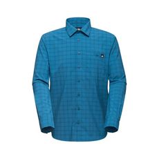 MAMMUT 長毛象 男 MA Lenni LS Shirt 長袖襯衫《深冰藍/海洋藍》1015-0