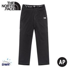 The North Face 男 防潑水彈性長褲(附腰帶)《黑》4UAN/戶外徒步褲/休閒長褲/登山