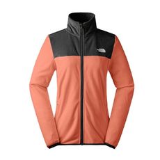 The North Face 女 可套式刷毛保暖外套《粉橘》81SR/舒適保暖立領抓絨外套/立領外套