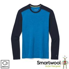 SmartWool 美國 男 NTS 250長袖衫《藍/海軍藍》SW016350/保暖長袖/內層衣