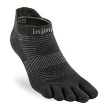 INJINJI 美國 RUN 輕量吸排五趾隱形襪 NX《黑》NAA13/五指襪/專業排汗襪/登山健行