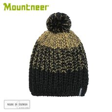 Mountneer 山林 保暖針織毛線帽《黑》12H61/休閒帽/毛帽/保暖帽