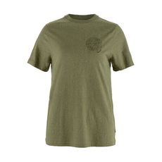 Fjallraven 小狐狸 女 LuHemp Blend Out HereT恤《綠》F146002
