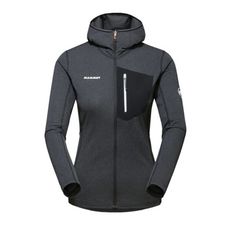 MAMMUT 長毛象 女 Aenergy Light ML Hooded 連帽保暖外套《黑/幻影黑》