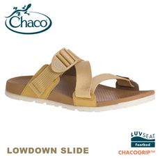 CHACO 美國 女 LOWDOWN SLIDE休閒拖鞋《咖哩黃》CH-LSW01HG02/休閒涼鞋