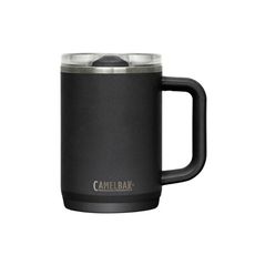 CamelBak 美國 500ml 防漏不鏽鋼日用保溫馬克杯《濃黑》CB2984001050/鋼杯/