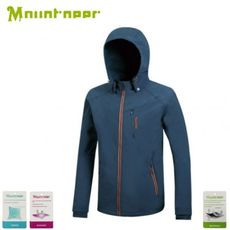 Mountneer 山林 男 輕量防風SOFT SHELL外套《灰藍》32J05/防風外套/保暖外套