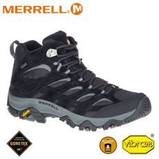 MERRELL 美國 男 MOAB 3 MID GORE-TEX中筒登山鞋《黑》ML036243/健