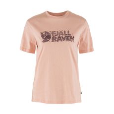 Fjallraven 小狐狸 女 Lush Logo T恤《粉白玫瑰》F14600165/短T/短袖