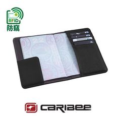 Caribee 澳洲 RFID 防盜護照證件夾《黑》CB-1394/護照夾/出國旅遊/防竊皮夾