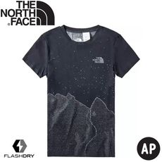 The North Face 男 吸濕排汗短袖上衣《深海黑藍》46KV/排汗衣/短袖上衣/圓領T恤