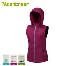 Mountneer 山林 女 輕量防風 SOFT SHEEL背心《紫羅蘭》32V02/保暖背心/休閒